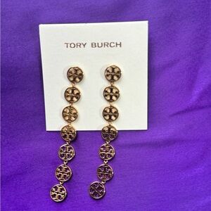 Tory Burch Logo Linear Earrings - NEVER WORN